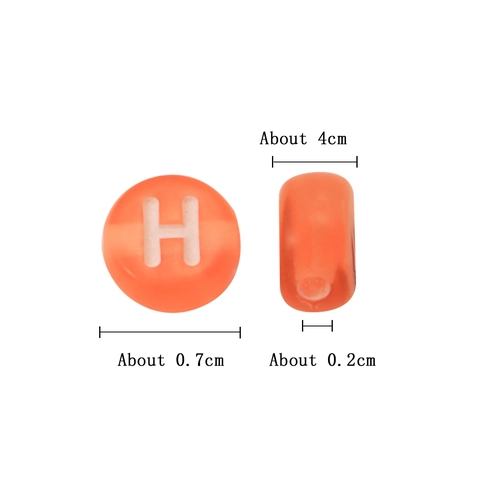 Acrylic Alphabet Letter Beads Flat Round Spacer Beads For DIY Bracelet Necklace Jewelry Making Handmade Craft Colorful Beads
