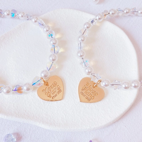 Collar para Mascotas de Perlas Artificiales Con Colgante de Gato de Resina Collar Ajustable de Aleación para Perros Pequeños