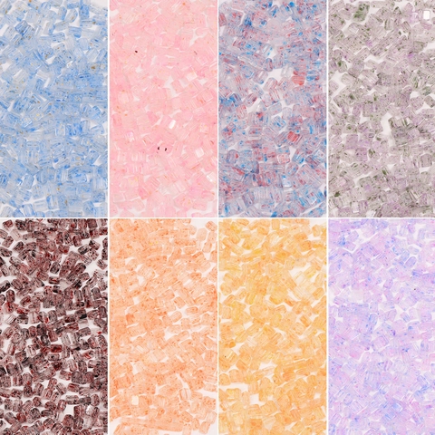 Triangle Acrylic Beads Colorful Loose Beads For DIY Jewelry Making Handmade Bracelet Necklace Braided Craft Materials