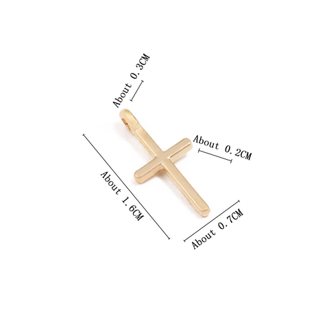 Ciondoli a Croce in Lega Minimalista per DIY Collana Bracciale Creazione di Gioielli Ciondoli Crocifisso Religioso Oro Argento Colore Ciondoli