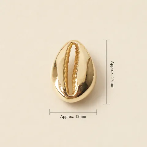 Gold Shell Beads CCB Plastic Material Cowrie Shell Charm For DIY Jewelry Making Bracelet Necklace Minimalist Fashion Accessory