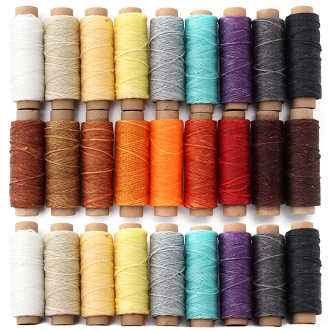 Polyester Flat Waxed Thread For Leather Hand Sewing DIY Jewelry Making Braided Cord Craft String Accessories For Handcrafts