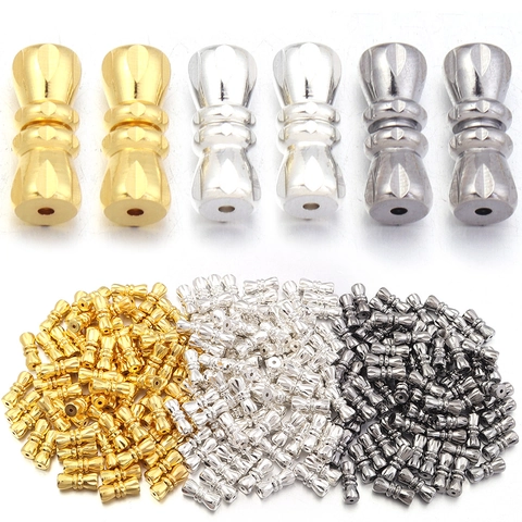 Brass Spiral Screw Clasp Connectors For DIY Jewelry Making Peanut Buckle Key Pattern Electroplated Findings For Bracelet Necklace