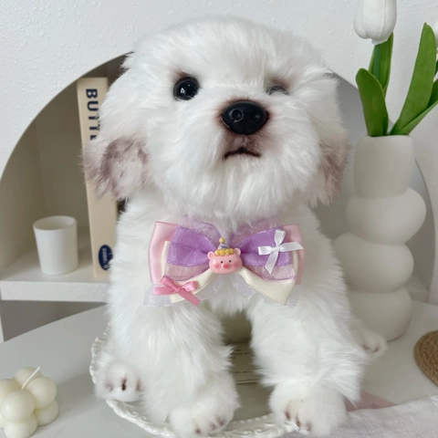 Verstellbare Haustier-Fliege Halsband Mit Cartoon Harz Anhänger Süße Spitze Halsband Für Hunde Und Katzen Foto Requisite Polyester Zubehör