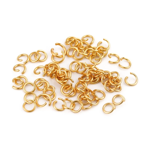 304 Stainless Steel Open Jump Rings Rustproof Gold Silver Connecting Circles For Jewelry DIY Making Findings Accessories