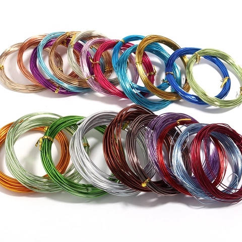 Multicolor Aluminum Jewelry Wire Flexible Coiled Metallic Crafting Wire For Diy Jewelry Making Handmade Finding Accessory