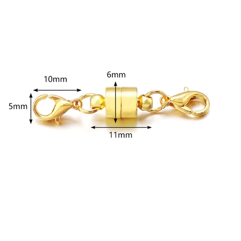 Copper Magnetic Lobster Clasp Connector Double End Claw Fastener For Necklace Bracelet DIY Jewelry Making Findings Accessories