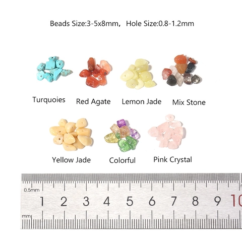 Natural Stone Chip Beads Agate Crystal Quartz Polished Plum Shaped Organizer For DIY Jewelry Making Handmade Accessories