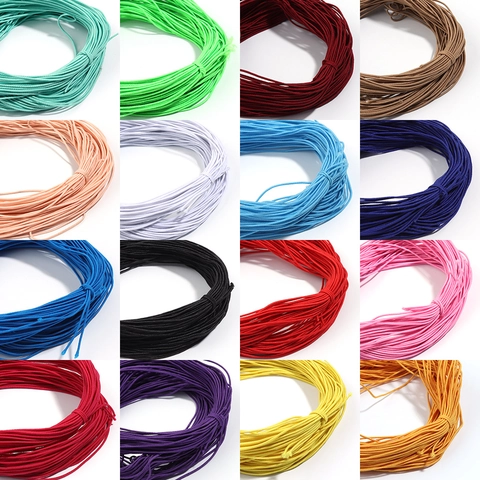 Hochelastische Perlenschnur Für Schmuckherstellung Handgefertigtes Gummiband Für Haarschmuck Armbänder Bastelschnur Mehrfarbig