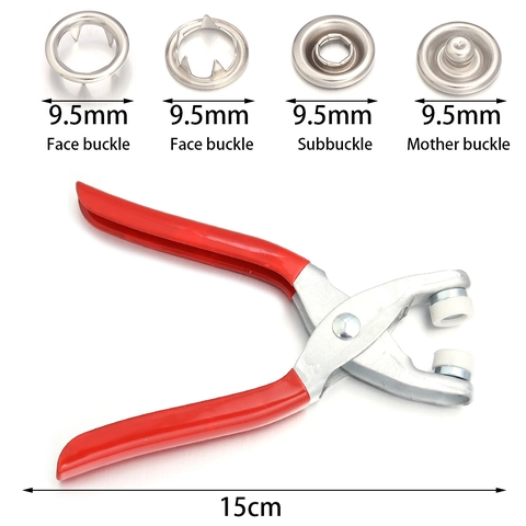 IJzeren Drukknopen met Pootjes Bevestigingstang Gereedschap Handmatige Metalen Sluitingen Voor Kleding Naaien DIY Craft Accessoire