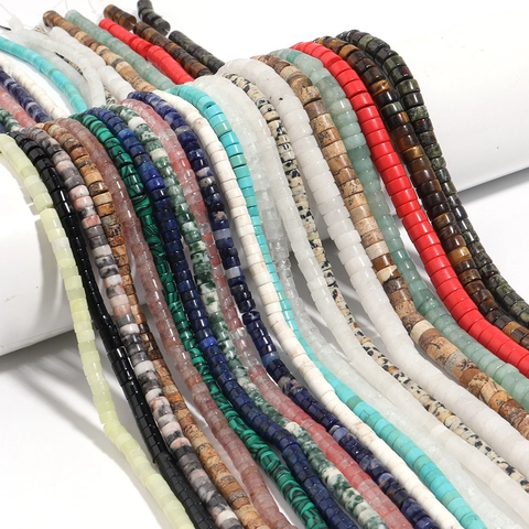 Pietra Naturale Heishi Perline Piatte Tonde Distanziatrici Fai da Te Gioielli Accessori Naturale Gemma Perline per Bracciale Collana