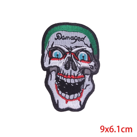 Toppe da Ricamo Punk Gothic da Stirare o Cucire per Vestiti Riparazione DIY Applique Teschio Aquila Paesaggio Toppe Decorative