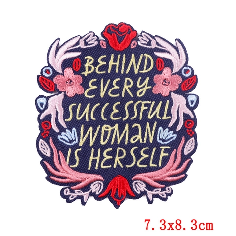 Cartoon Letter Embroidery Patch DIY Apparel T-Shirt English Slogan Iron On Patches Computerized Embroidered Badge For Clothing