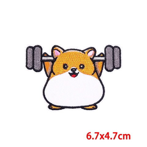 Cartoon Animal Embroidered Patches Polyester Embroidery Thread DIY Decorative Iron On Patches For Clothing Hats Jackets Bags Personalized Cute Animal Badges