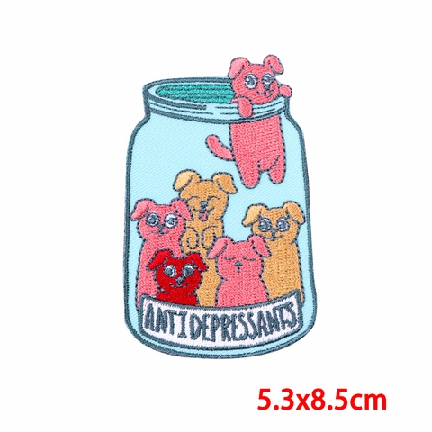 Cartoon Katze Tier Bestickt Aufnäher DIY Kleidung Dekoration Zum Aufbügeln Aufnähen Applikation Für Jacken Hüte Rucksäcke Kreativ Slogan Patch