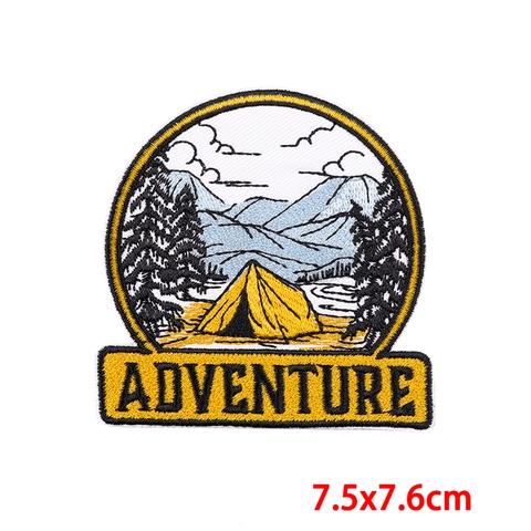 Fashion DIY Computer Borduurwerk Patch Outdoor Serie Landschap Borduurwerk Patch Kleding Tas Accessoires Patch