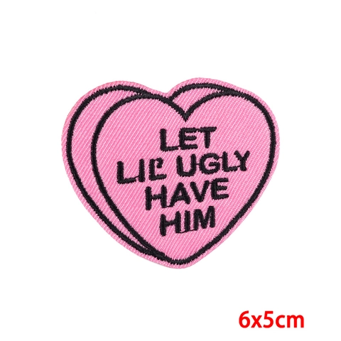 Cartoon Letter Motiverende Slogan Geborduurde Patch Opstrijkbaar Opnaaibaar Badge DIY Kleding Hoed Rugzak Decoratie Accessoire