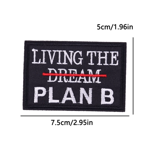 Écusson Brodé Créatif Lettre de Dessin Animé Slogan Motivateur Drôle Thermocollant Pour Vêtements Veste Sac à Dos DIY Applique Décorative
