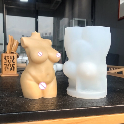 Female Body Torso Silicone Mold For Candle Making DIY Plaster Craft Resin Art Goddess Shape Soap Mold Home Decor Gift