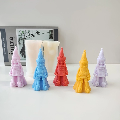 3D Ξωτικό Νάνος Καλούπι Σιλικόνης Για DIY Κατασκευή Κεριών Γύψινο Διακοσμητικό Φιγούρα Καρτούν Χειροποίητο Διακοσμητικό Εργαλείο Καλούπι Σιλικόνης