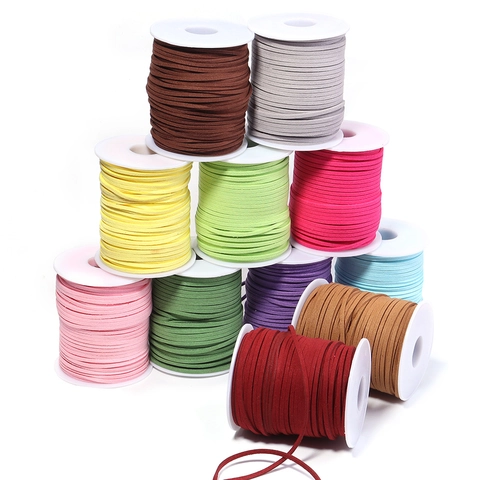 Suède Koord Fluwelen Lint Voor Sieraden Maken Armband Ketting DIY Cadeauverpakking Handweven Koord Accessoires