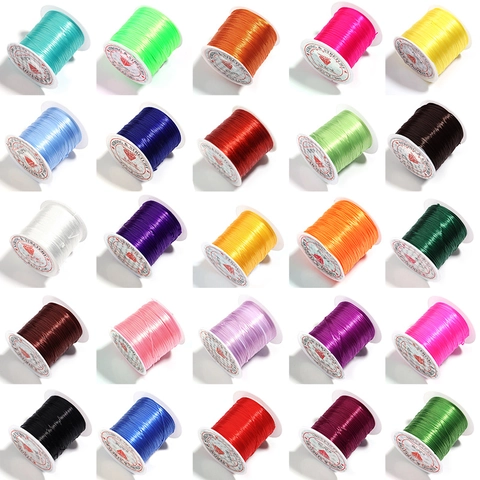 Colorful Elastic Crystal String Polyurethane Cord For DIY Jewelry Bracelet Necklace Making Spooled Strong Stretchy Beading Cord