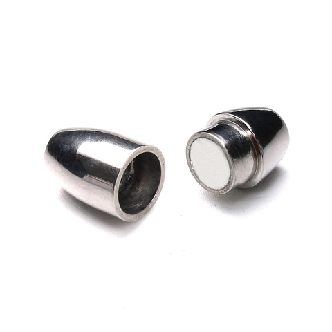 Chiusure Magnetiche in Acciaio Inossidabile per Creazione Gioielli DIY Bracciale Collana Connettori Argento Lucido