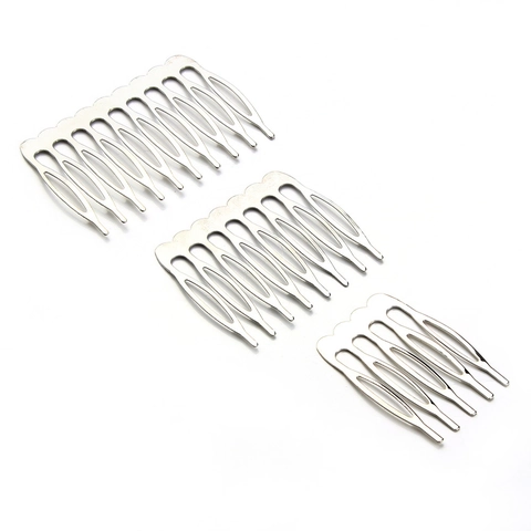 Vintage Metal Iron Wire Hair Comb Base For DIY Bridal Headwear Jewelry Making Accessory Gold Silver Findings 5 8 10 Teeth