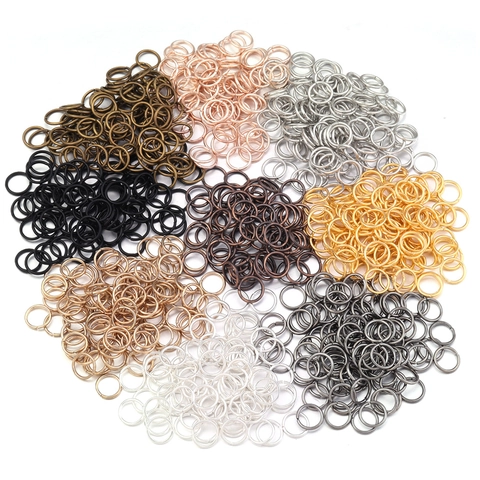 Anellini Aperti in Metallo per Creazione Gioielli DIY Connettori Accessori per Collane e Braccialetti Fatti a Mano Gioielli Fai da Te