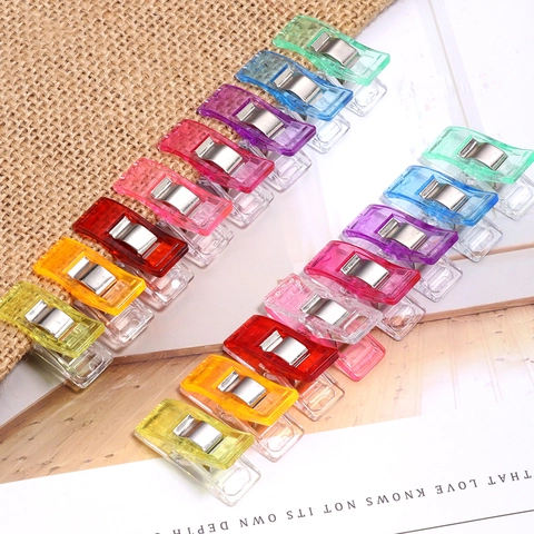 Pinces de Couture en Plastique Multicolore Avec Ressort en Acier Inoxydable pour Patchwork Quilting Ourlet DIY Artisanat Boucle de Fixation