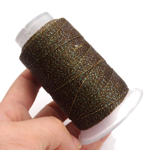 Starry Space Gradient Metallic Waxed Thread 6 Strand Nylon Cord For DIY Bracelet Pendant Handwoven Jewelry Making Braiding Rope