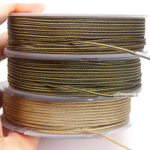 Two-Tone Braided Polyester Cord For Jewelry Making DIY Bracelet Necklace Beading Cord 1.4mm 1.7mm Craft Thread String