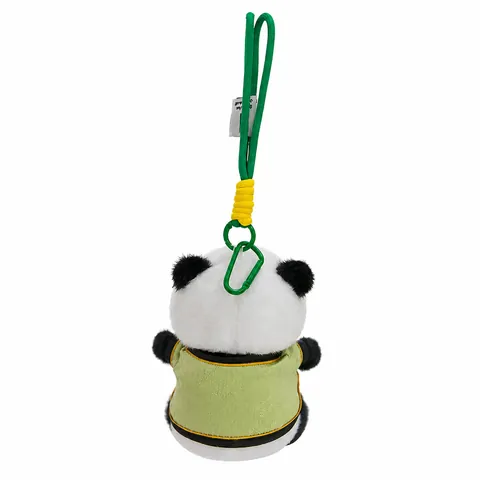 Chinese Style Panda Plush Toy Wearing Tang Suit Traditional Hanfu Stuffed Panda Doll Keychain Souvenir Home Decoration Gift