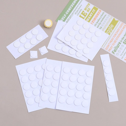 Runde Klebepunkte Doppelseitig Klebende Schaumstoffpads Für DIY Schmuckherstellung Basteln Scrapbooking Weißes Zubehör