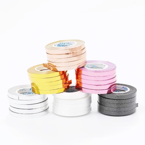 Metallic Laser Ribbon Balloon String For Wedding Party Decoration Shiny Laminated Plastic Tying Cord Crafts Gift Wrapping