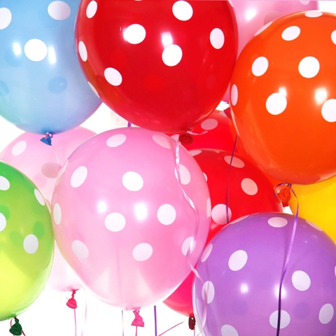 Thickened Polka Dot Latex Balloons Round Printed Party Balloons For Wedding Birthday Celebration Festival Party Decor