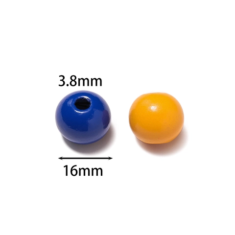 Colorful Round Wooden Beads Dyed Lotus Wood Spherical Spacer Beads For DIY Jewelry Making Bracelet Necklace Craft Projects