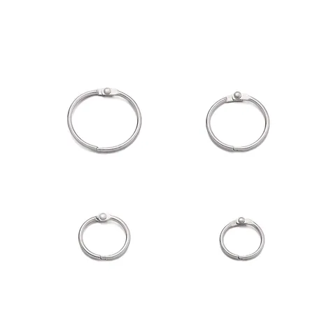 Eisen Galvanisierte Metall Loseblatt Binderinge Mehrzweck Offene Ringe Für DIY Schlüsselanhänger Fotoalbum Handwerk