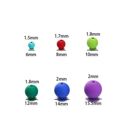 Mixed Colors Matte Acrylic Round Beads For DIY Jewelry Making Smooth Hand Feel Paint Colorful Pastel Loose Beads Crafts