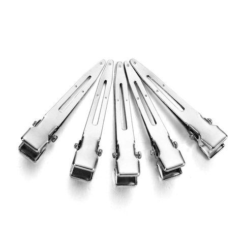 Silver Metal Duckbill Hair Clips For DIY Handmade Hairpin Accessories Salon Styling Sectioning Clips Women Jewelry Making
