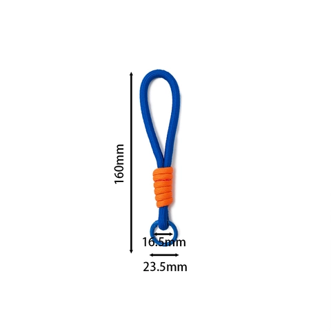 Universal Braided Polyester Phone Lanyard Wrist Strap With Metal Ring Keychain For Women Men Anti-lost Decoration Hand Strap