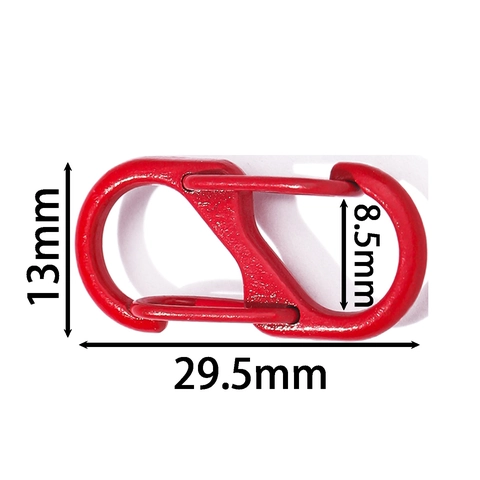Legierung Lackiert Doppelkopf S-Typ Karabiner Feder Schnalle Für DIY Handgemachte Tasche Puppe Schlüsselanhänger Zubehör Haken