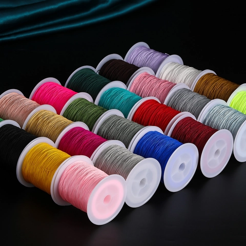 High Quality Nylon Braided Cord For DIY Jewelry Making Jade Thread For Pendant Chinese Knot Crafting String Supplies