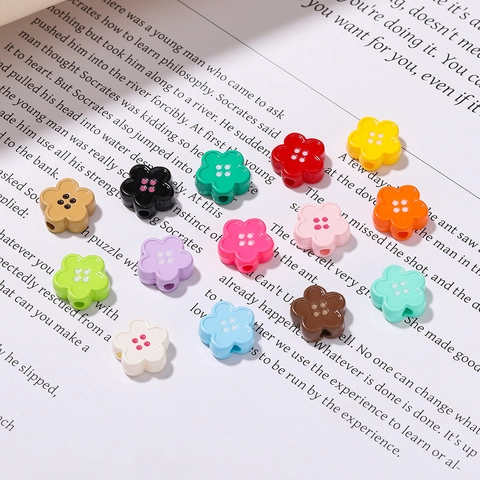 Colorful Acrylic Lacquer Drip Oil Beads Heart Butterfly Ice Cream Star Flower Shape DIY Phone Chain Keychain Jewelry Making Accessories