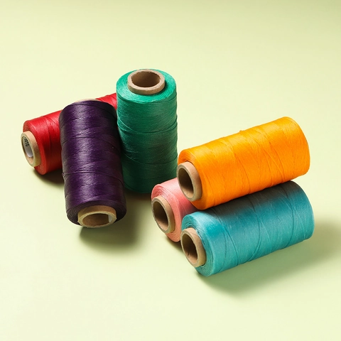 Flat Waxed Polyester Thread 0.8mm For Handmade Leather Sewing Manual Braiding String DIY Jewelry Making Supplies Cord