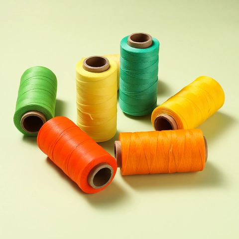 Flat Waxed Polyester Thread 0.8mm For Handmade Leather Sewing Manual Braiding String DIY Jewelry Making Supplies Cord