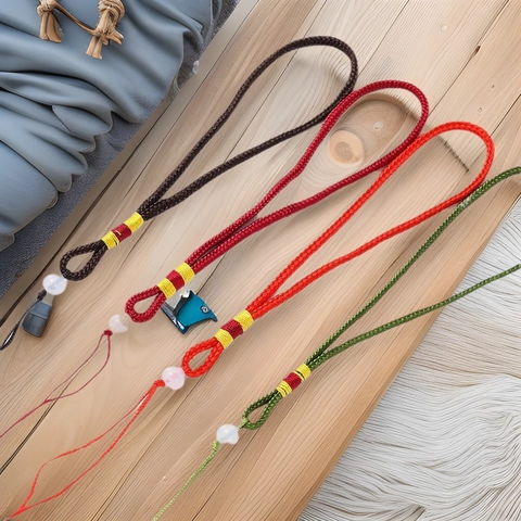 Handgemaakte Geweven Polyester Lanyard Cord DIY Sieraden Accessoires Voor Hangers Jade Sachet Multifunctioneel Gevlochten Touw