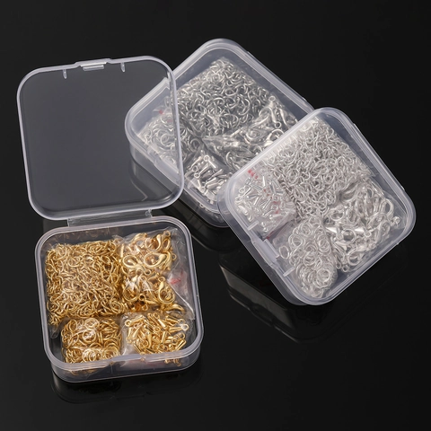 DIY Jewelry Making Kit Gold Silver Lobster Clasps Open Jump Rings Eye Pins Ball Head Pins Earring Findings Jewelry Connector For Handmade Craft