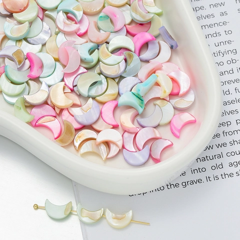 Irisierende Muschelperlen Für Die Schmuckherstellung DIY Bunte Mond Stern Herz Schmetterling Form Perlmutt Lose Perlen