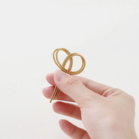 Tubos de Resorte de Memoria de Cobre Bañado en Oro 18K para Creación de Joyas DIY Componentes de Pulsera y Anillo Alambre Espiral
